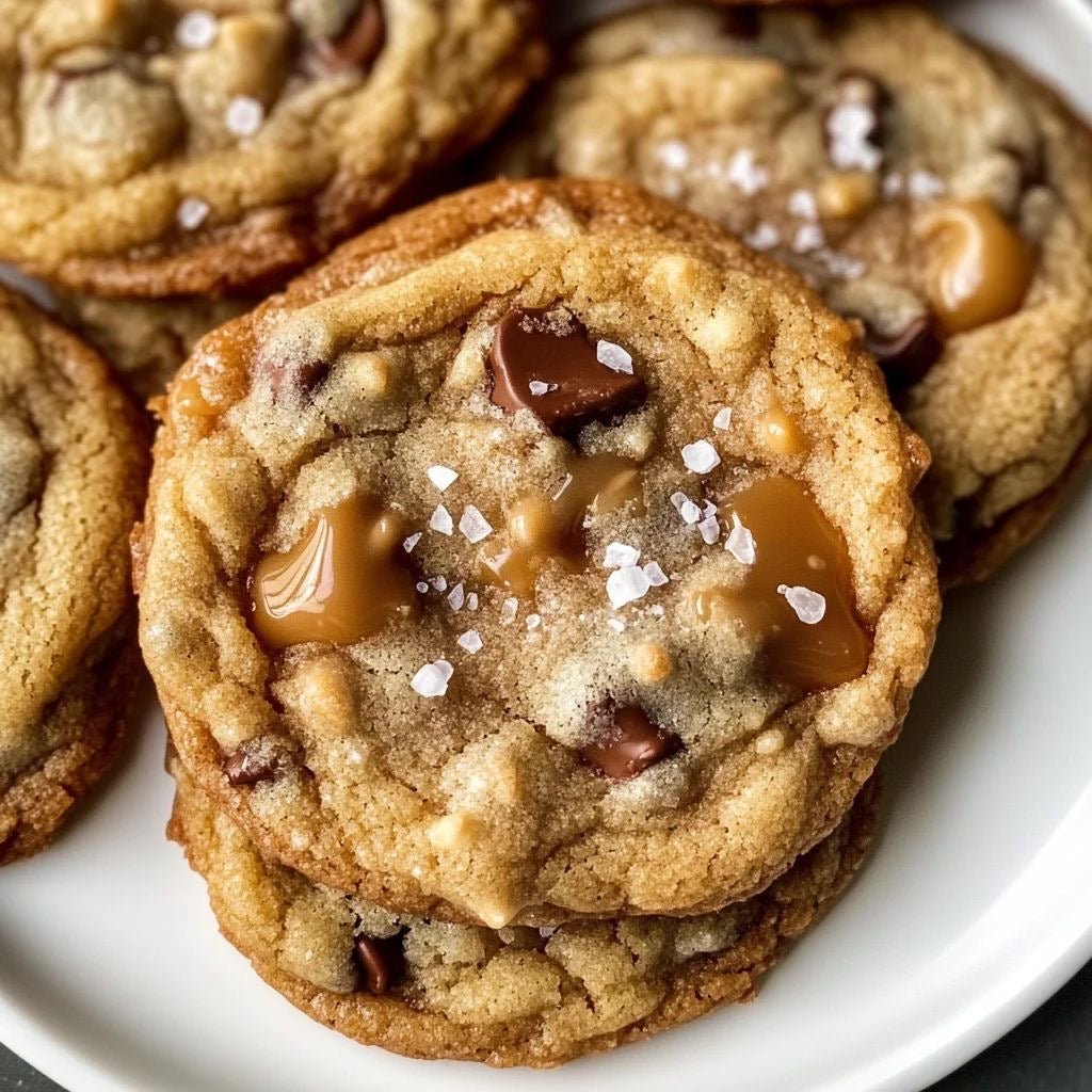Salted Caramel Chocolate Chip Cookie